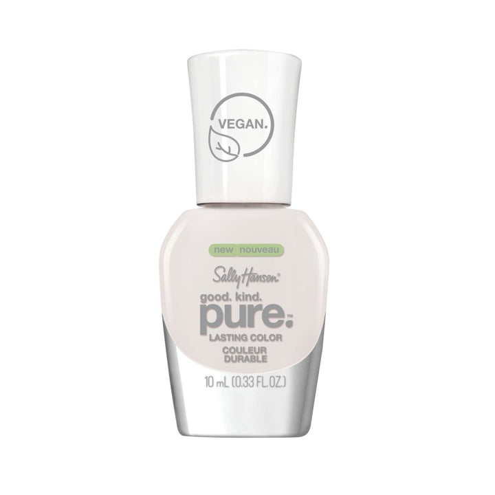 Sally Hansen Good Kind Pure Lasting Color Nail Polish - 110 White Tea Sheer - Branded Beauty