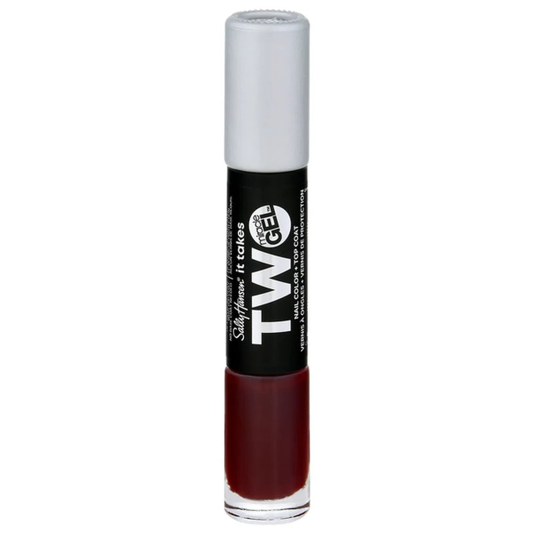 Sally Hansen It Takes Two Nail Color And Top Coat - 980 Can't Beet Royalty - Branded Beauty