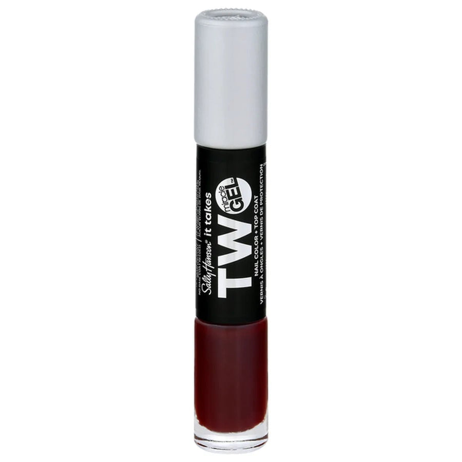 Sally Hansen It Takes Two Nail Color And Top Coat - 980 Can't Beet Royalty - Branded Beauty