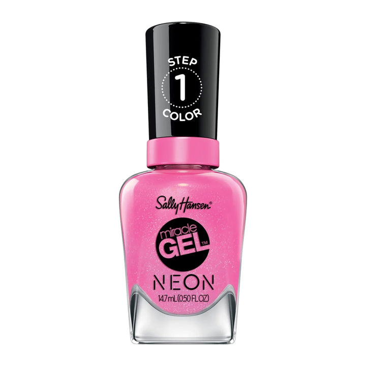 Sally Hansen Miracle Gel 90s Nail Polish - 876 Floresc - Pink - Branded Beauty