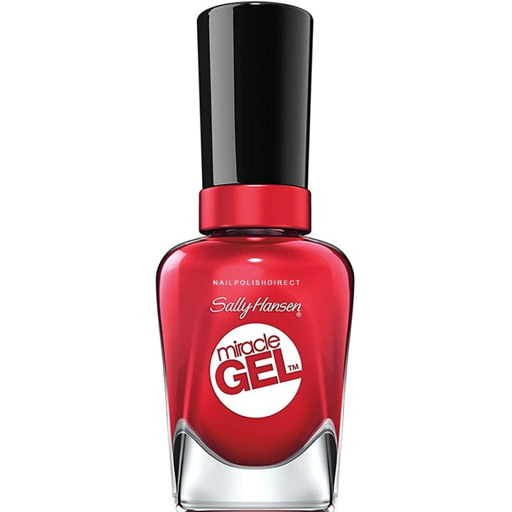 Sally Hansen Miracle Gel Nail Polish - 444 Off With Her Red ! - Branded Beauty