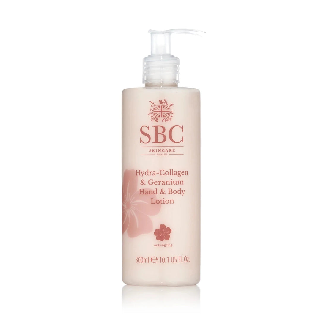 SBC Hydra-Collagen & Geranium Hand and Body Lotion - 300ml - Branded Beauty
