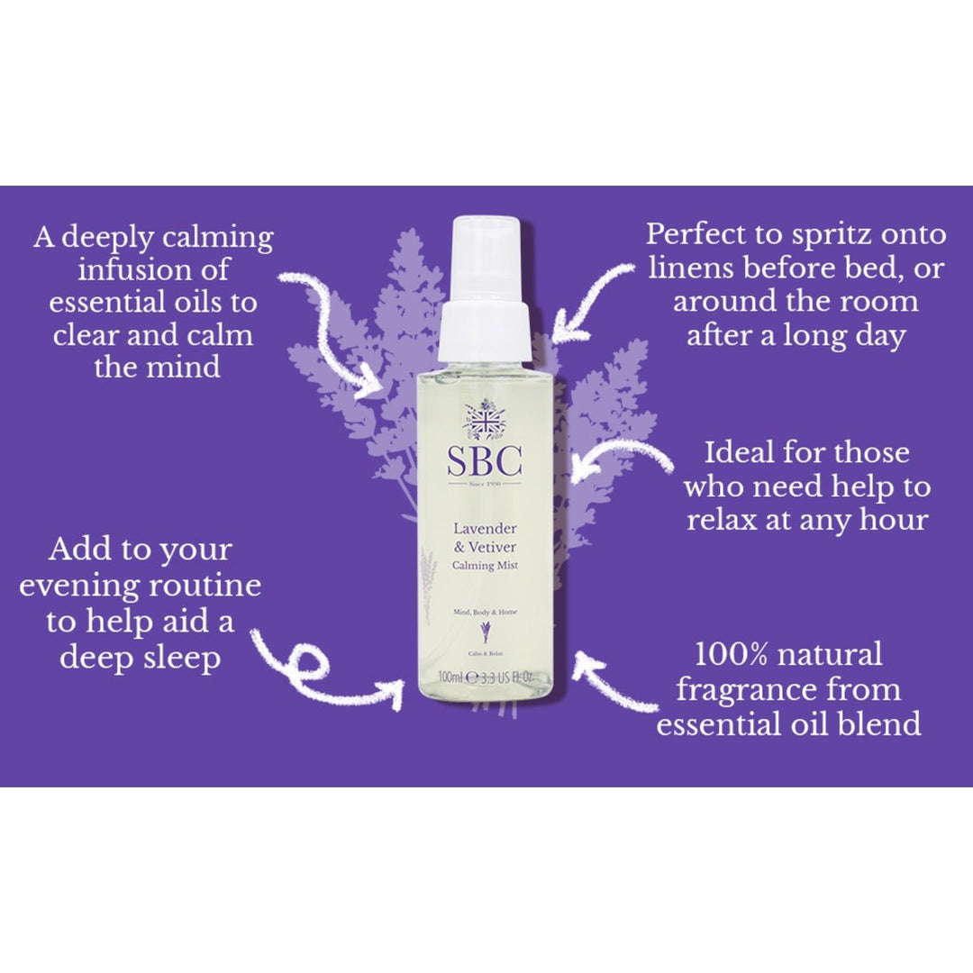 SBC Lavender & Vetiver Calming Mist - 100ml - Branded Beauty