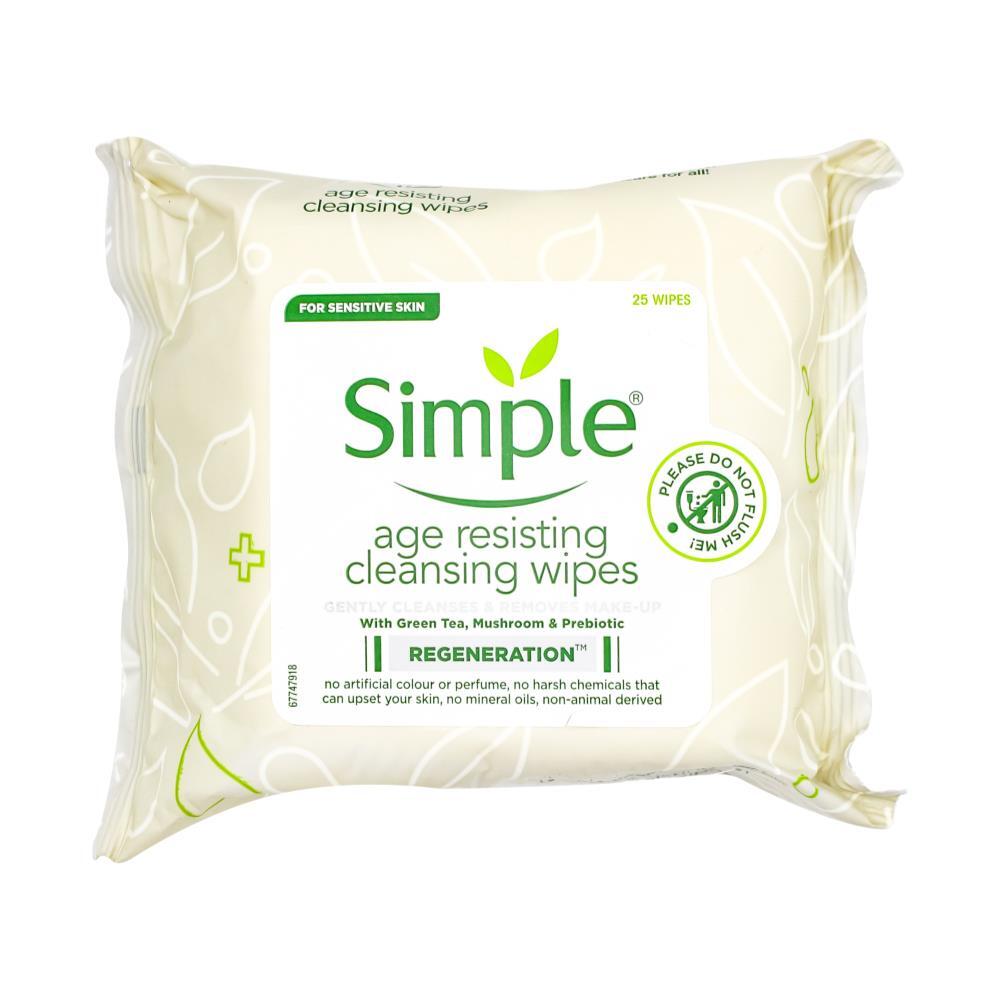 Simple Age Resisting Facial Wipes - Branded Beauty