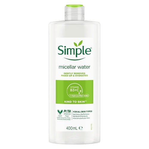 Simple Kind To Skin Micellar Water - 400ml - Branded Beauty