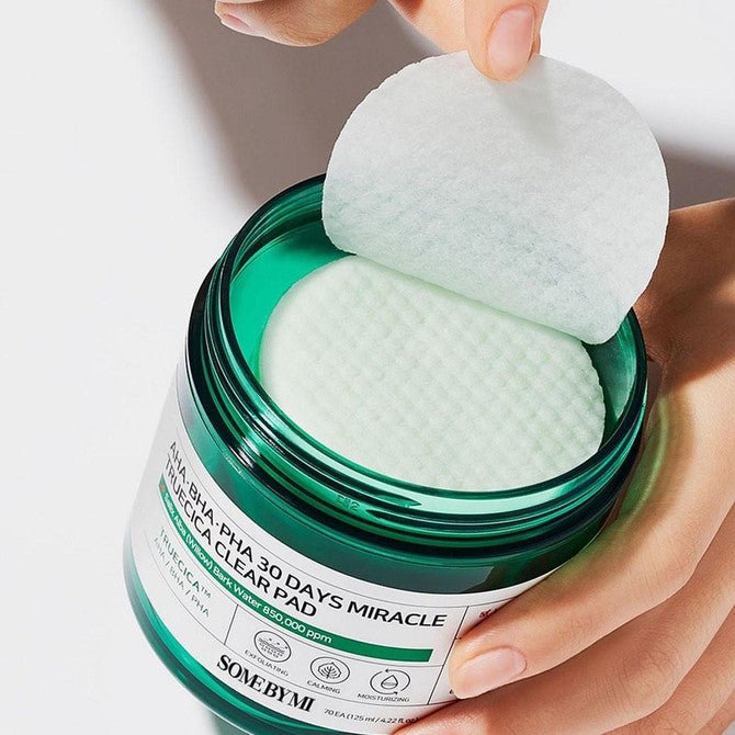 Some By Mi 30 Days Truecica Clear Pads x70 - AHA,BHA,PHA - Branded Beauty