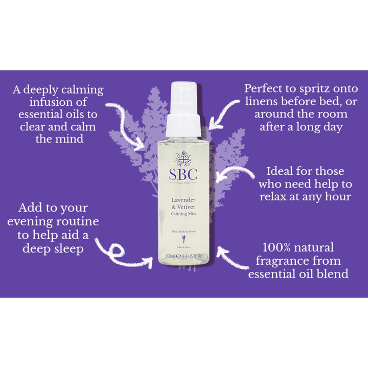 SBC Lavender & Vetiver Calming Mist - 100ml