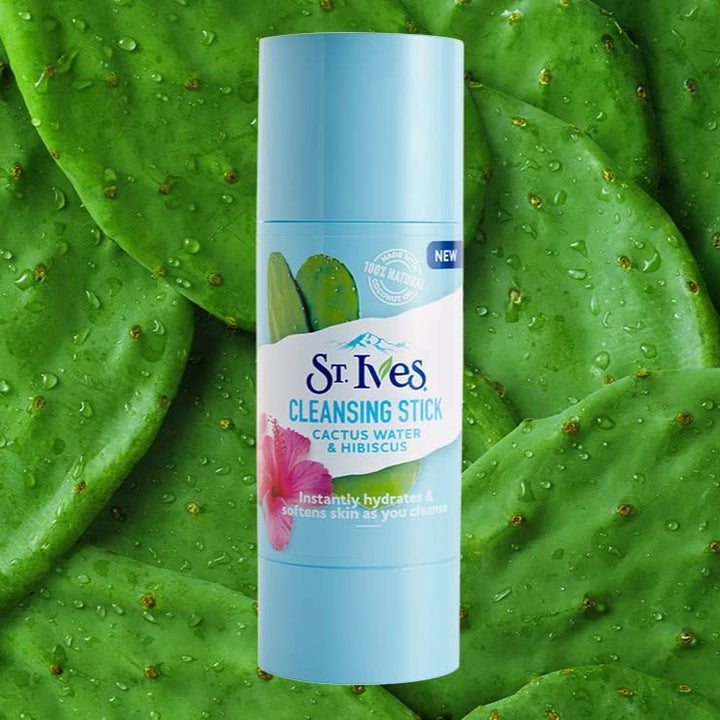St. Ives Cleansing Stick - Cactus Water & Hibiscus - Branded Beauty
