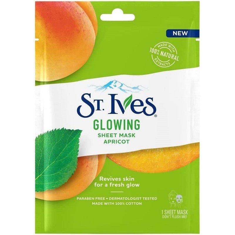 ST IVES SHEET MASK GLOWING APRICOT 23ML - Branded Beauty