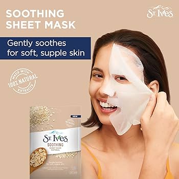 St. Ives Soothing Sheet Mask - Oatmeal - Branded Beauty