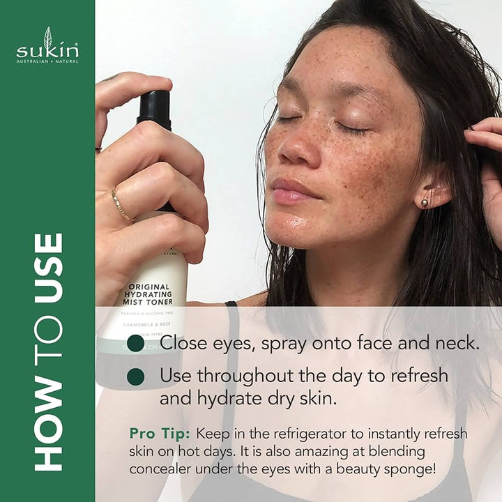Sukin Hydrating Mist Toner 125ml - Branded Beauty
