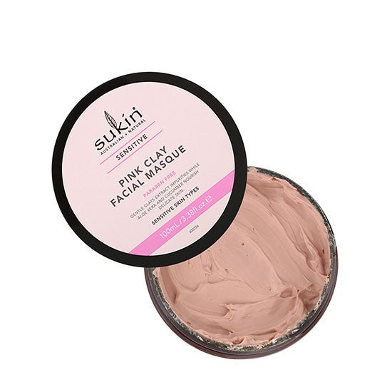 Sukin Natural Skincare Sensitive Pink Clay Facial Masque 100ml - Branded Beauty