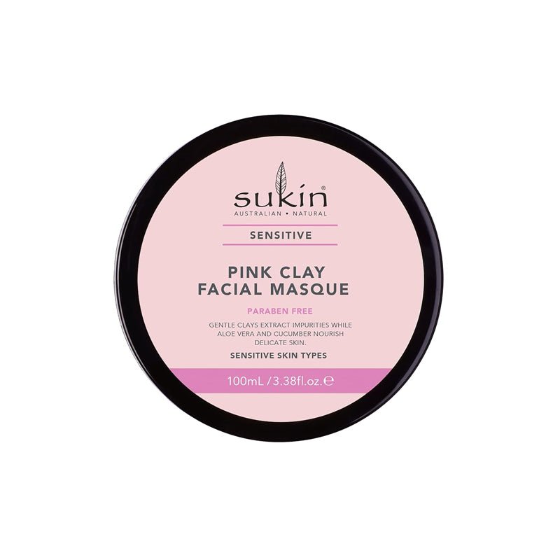 Sukin Natural Skincare Sensitive Pink Clay Facial Masque 100ml - Branded Beauty