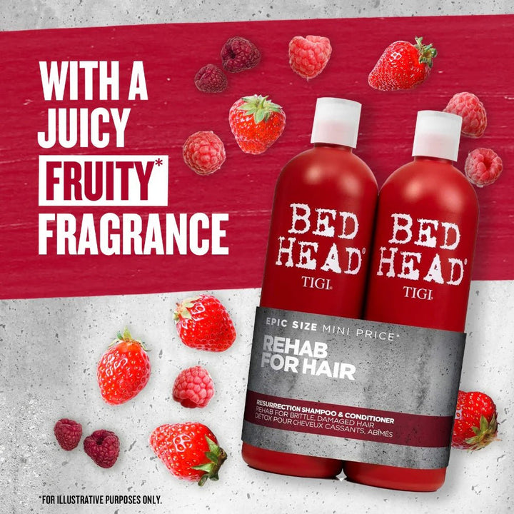 Tigi Bed Head Resurrection Shampoo and Conditioner - 2 x 750ml - Branded Beauty