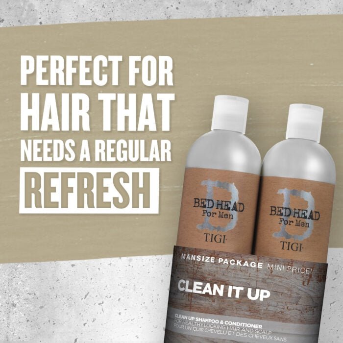 Tigi Twin Pack Shampoo + Conditioner Bed Head Clean It Up - 2 x 750ml - Branded Beauty