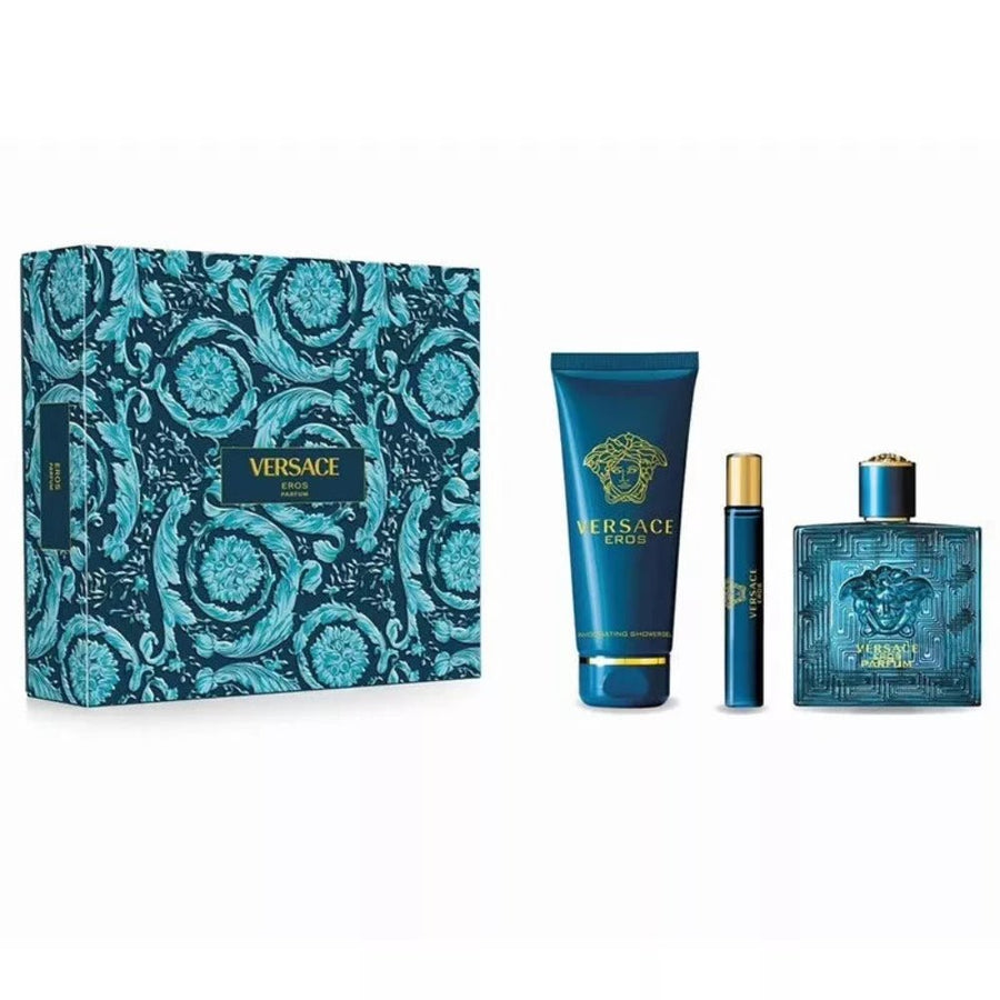 Versace Eros Set: Edp Spray 100ml + Sg 150ml + - Branded Beauty