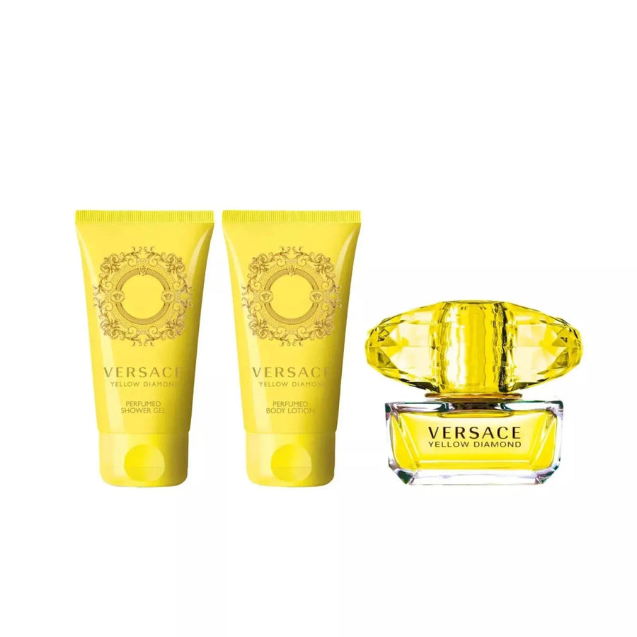 Versace Yellow Diamond Set: Edt Spray 50ml + Sg 50ml+ - Branded Beauty