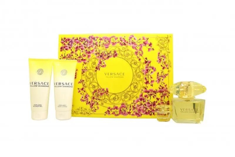 Versace Yellow Diamond Set: Edt Spray 90ml + Bl - Branded Beauty