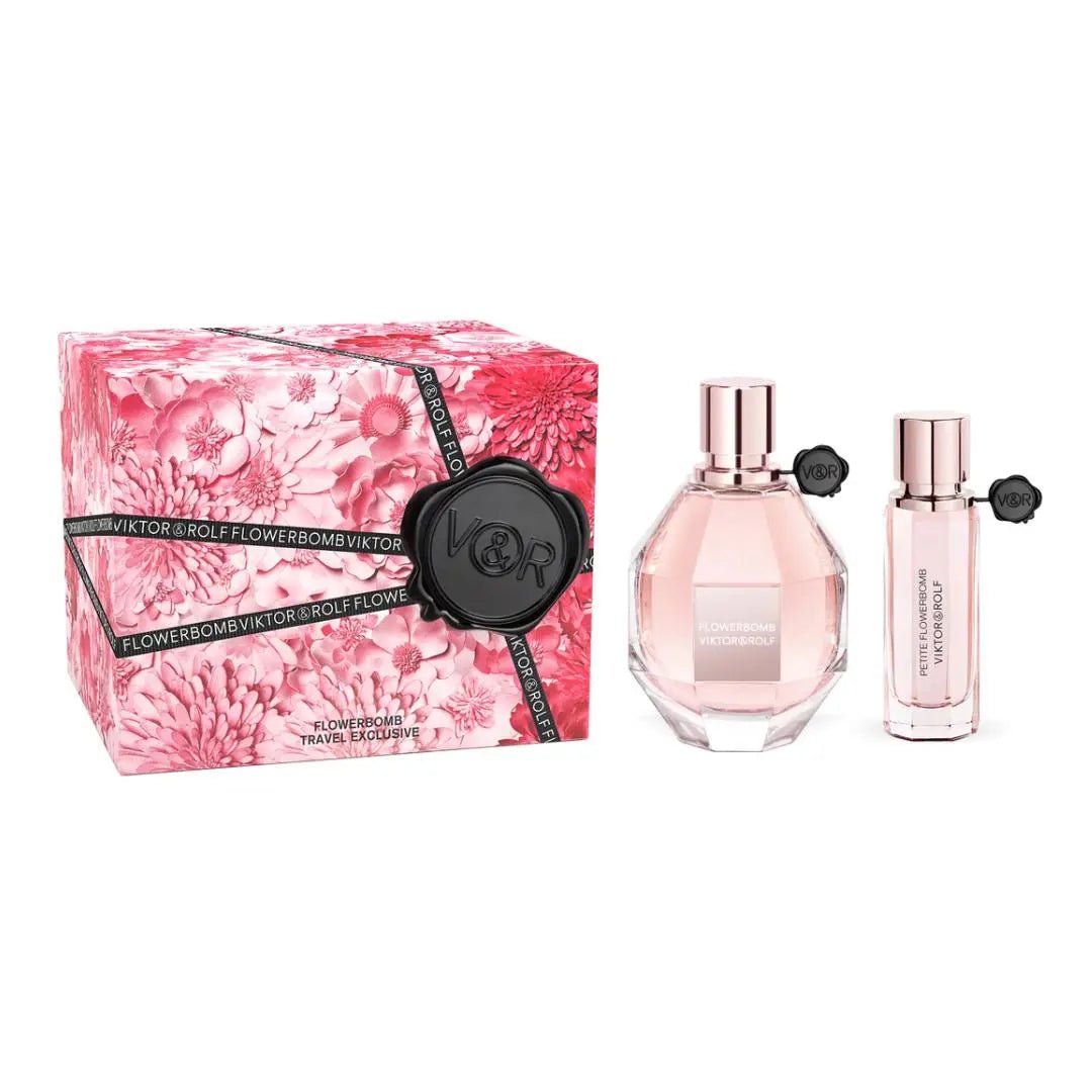 V&r Flowerbomb Set: Edp Spray 100ml + 20ml - Branded Beauty