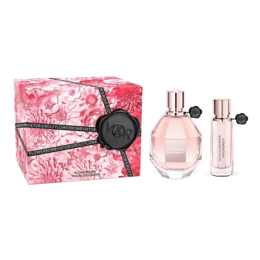 V&r Flowerbomb Set: Edp Spray 100ml + 20ml - Branded Beauty
