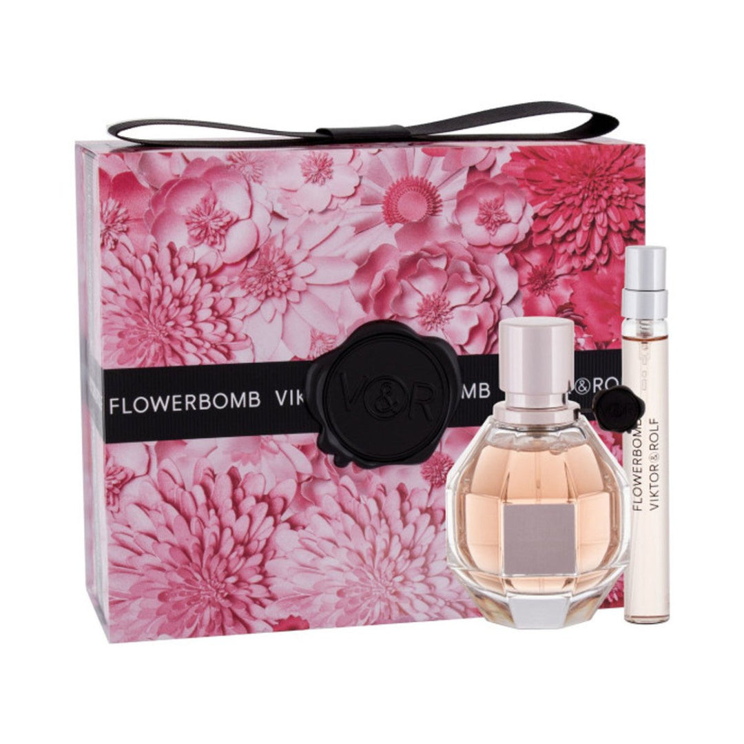 V&R Flowerbomb Set: EDP Spray 50ml + 10ml - Branded Beauty