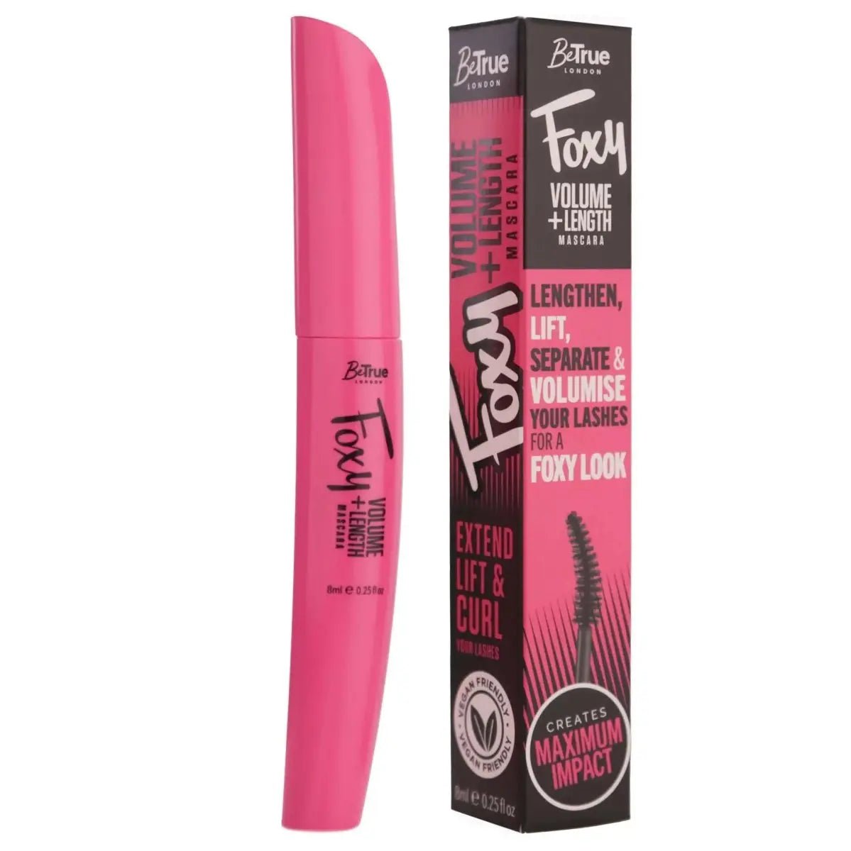 BeTrue London Foxy Volume+Length Mascara 8ML - Branded Beauty