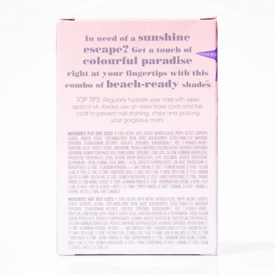 Essie Beach Calling Nail Polish Gift Set - Play Date, Tart Deco - Branded Beauty