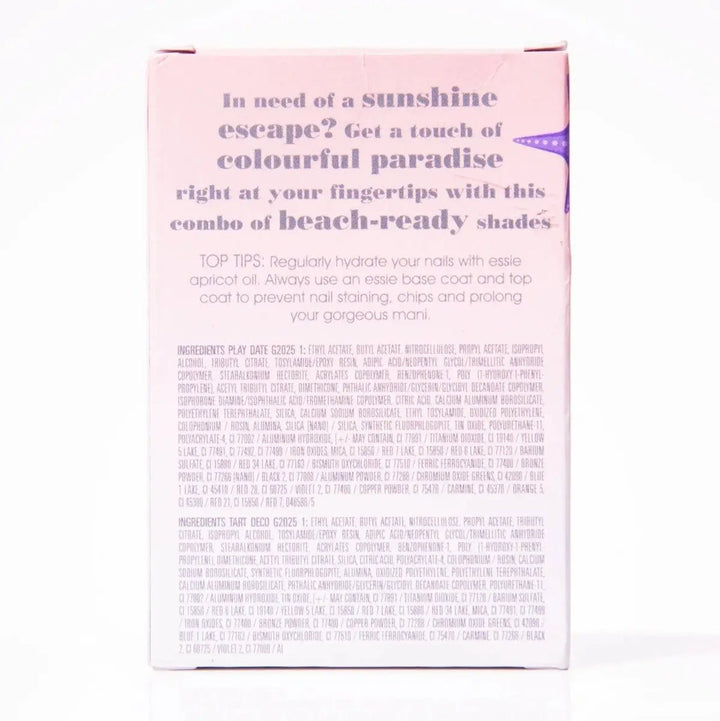 Essie Beach Calling Nail Polish Gift Set - Play Date, Tart Deco - Branded Beauty