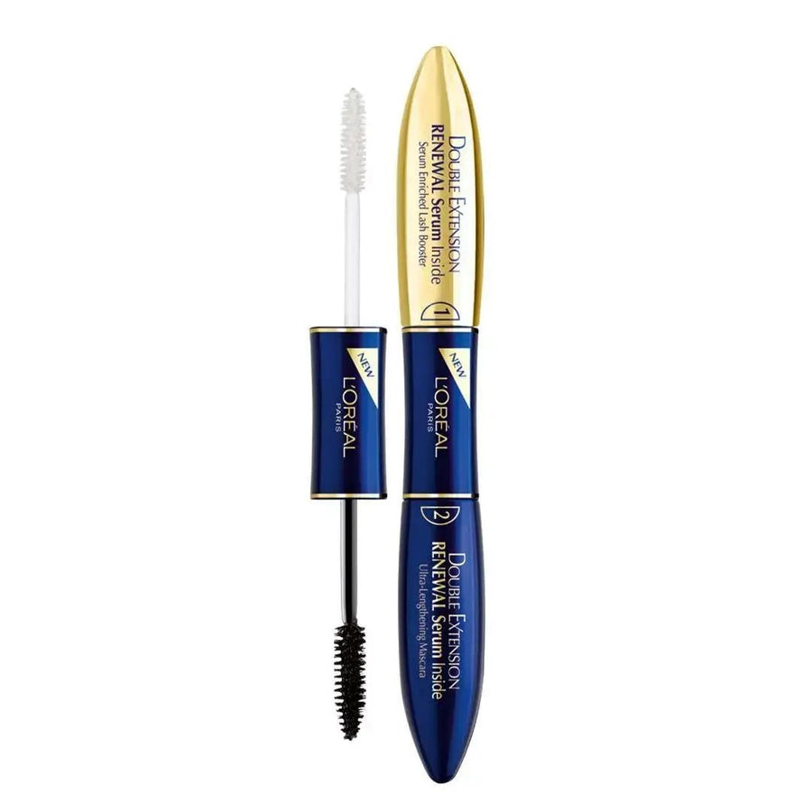 L'Oreal Double Extension Renewal Serum Mascara - Black - Branded Beauty