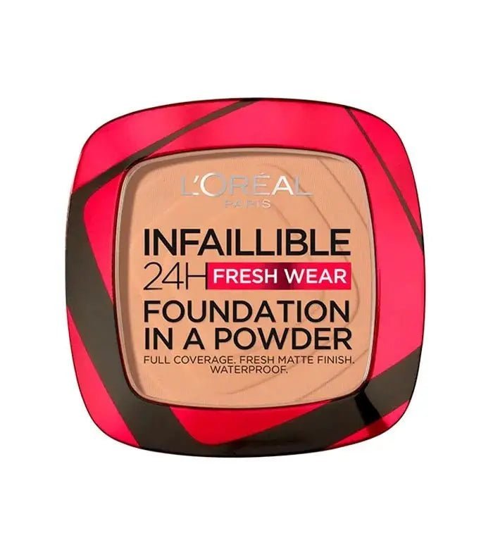 L'Oreal Infaillible 24H Fresh Wear Foundation Powder - 260 Golden Sun - Branded Beauty