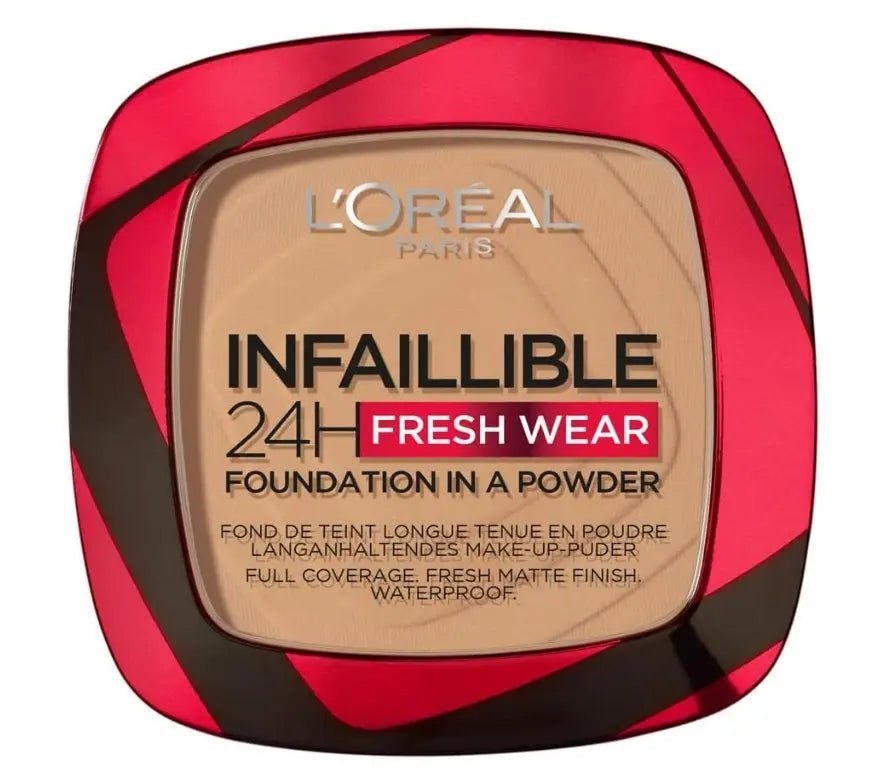L'Oreal Infaillible 24H Fresh Wear Foundation Powder - Amber - Branded Beauty