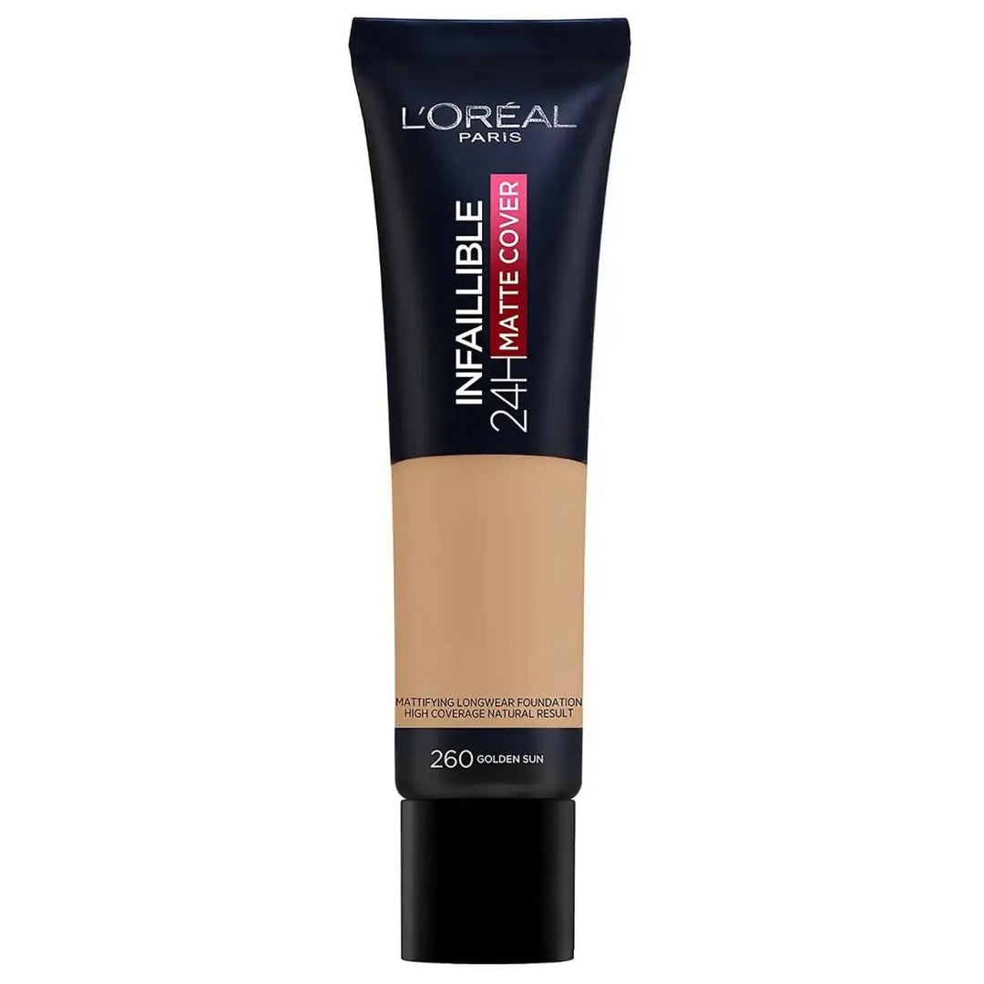 L'Oreal Infallible 24H Matte Cover Foundation - 260 Golden Sun - Branded Beauty