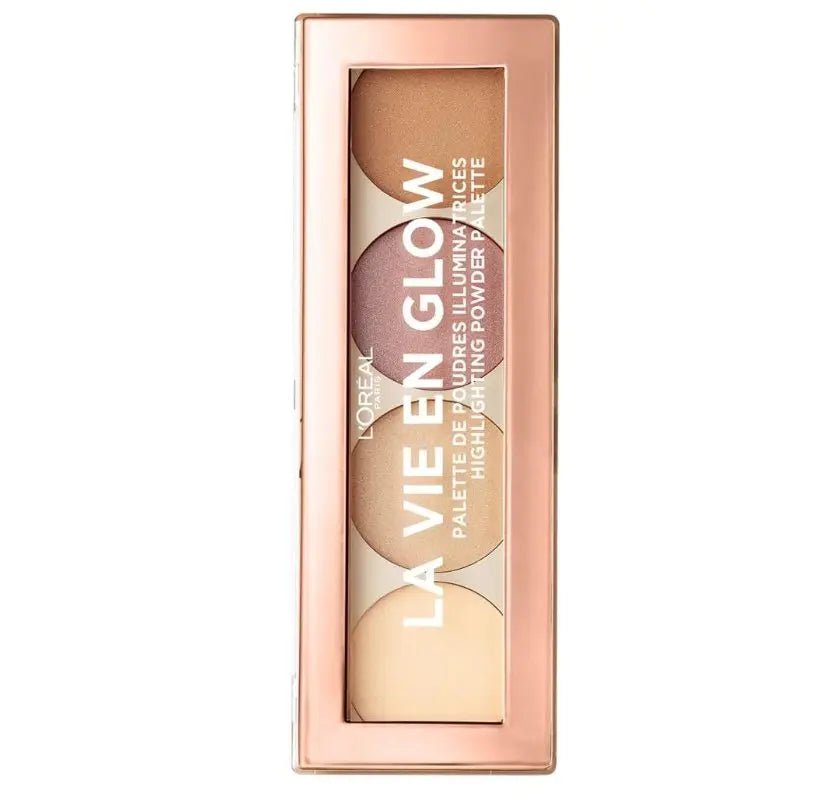 L'Oreal La Vie En Glow Highlighting Powder Palette - 01 Warm Glow - Branded Beauty