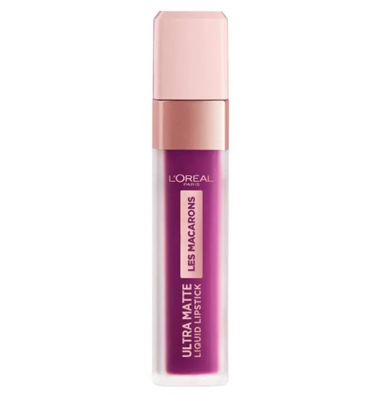 L'Oreal Les Macarons Ultra Matte Liquid Lipstick - 840 Infinite Plum - Branded Beauty