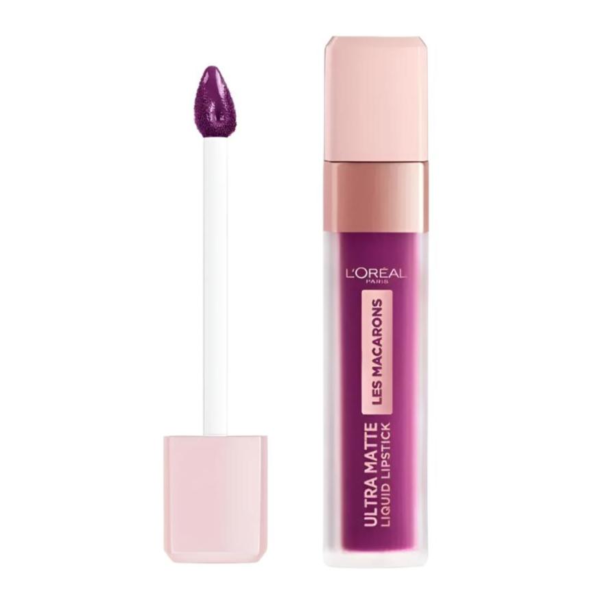 L'Oreal Les Macarons Ultra Matte Liquid Lipstick - 840 Infinite Plum - Branded Beauty