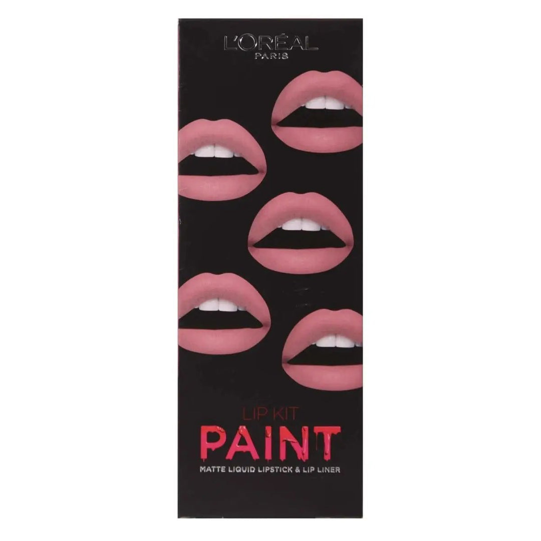L'Oreal Lip Kit Paint Matte Liquid Lipstick & Lip Liner - Branded Beauty