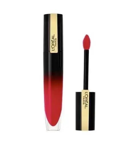 L'Oreal Paris Brilliant Signature High Shine Colour Red Lip Ink - 312 Be Powerful - Branded Beauty