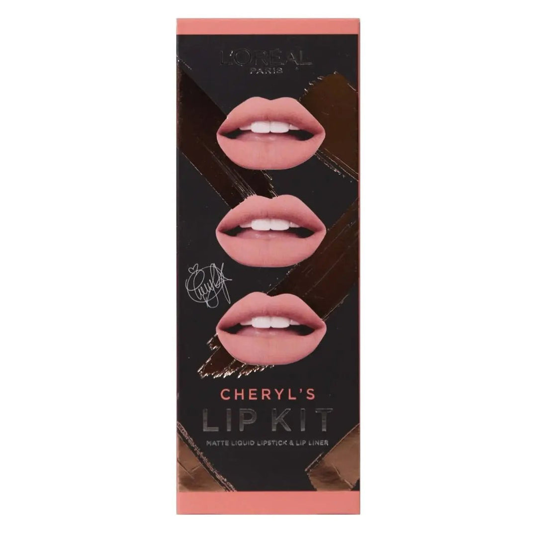 L'Oreal Paris Cheryl's Lip Kit Matte Liquid Lipstick & Lip Liner - Branded Beauty