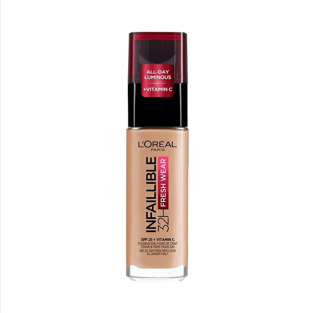 L'Oreal Paris Infaillible 24H Fresh Wear Liquid Foundation - 220 Sand - Branded Beauty