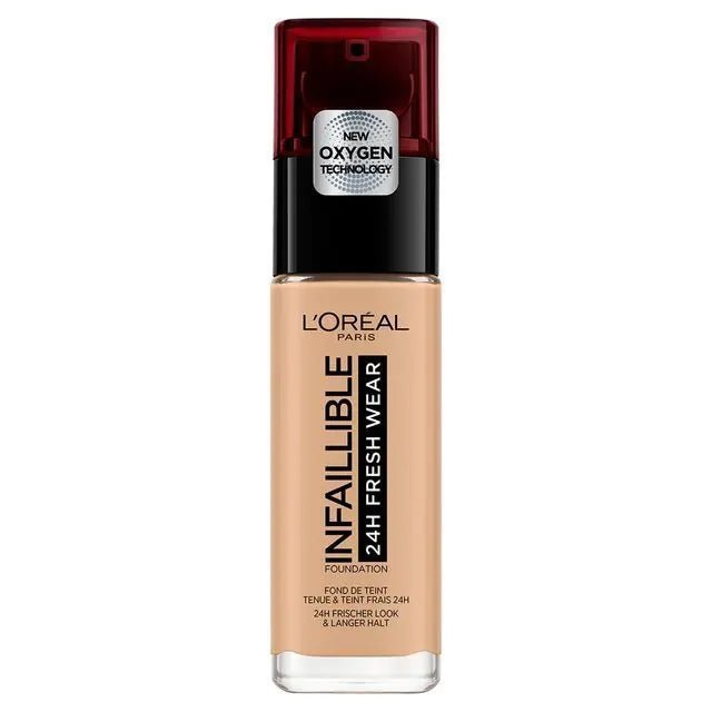 L'Oreal Paris Infaillible 24H Fresh Wear Liquid Foundation - 250 Radiant Sand - Branded Beauty