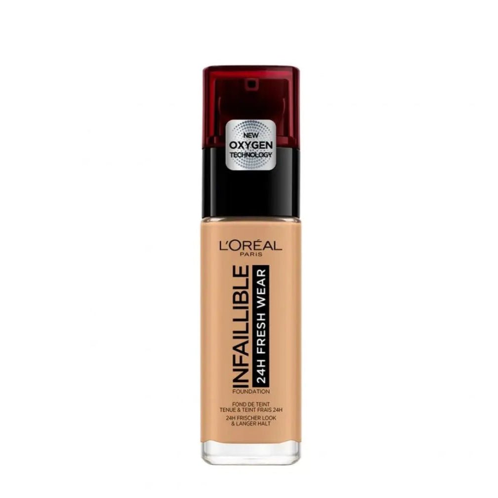 L'Oreal Paris Infaillible 24H Fresh Wear Liquid Foundation - 320 Toffee - Branded Beauty