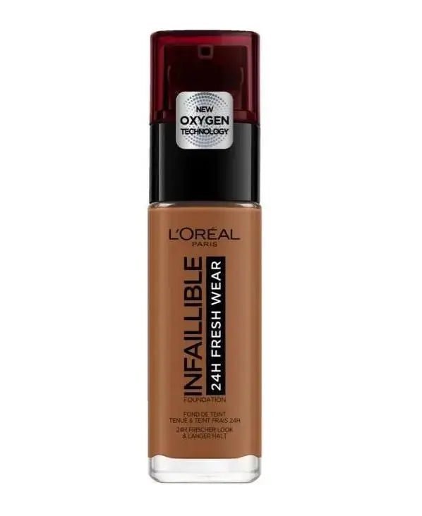 L'Oreal Paris Infaillible 24H Fresh Wear Liquid Foundation - 355 Sienna - Branded Beauty