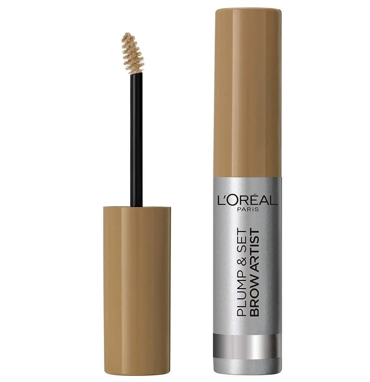L'Oreal Paris Plump & Set Brow Artist Volumising Brow Gel - 102 Warm Blonde - Branded Beauty