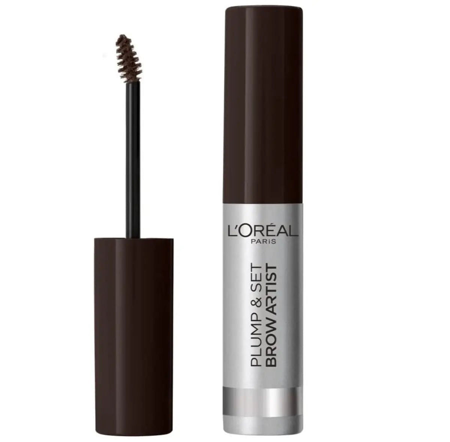 L'Oreal Paris Plump & Set Brow Artist Volumising Brow Gel - 109 Ebony - Branded Beauty