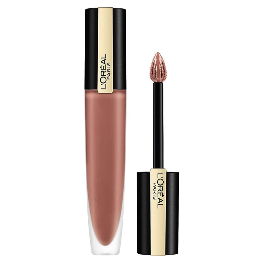 L'Oreal Paris Rouge Signature Matte Liquid Lipstick - 201 Stupefy - Branded Beauty