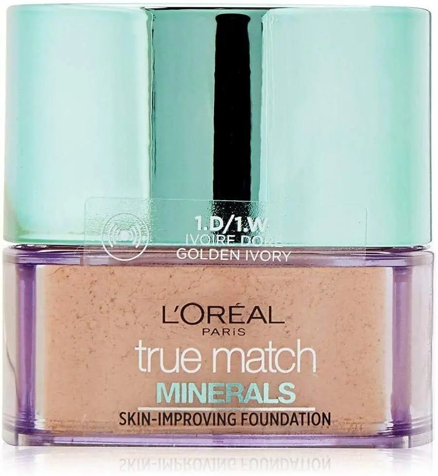 L'Oreal True Match Minerals Skin - Improving Foundation - 1.D/1.W Golden Ivory - Branded Beauty