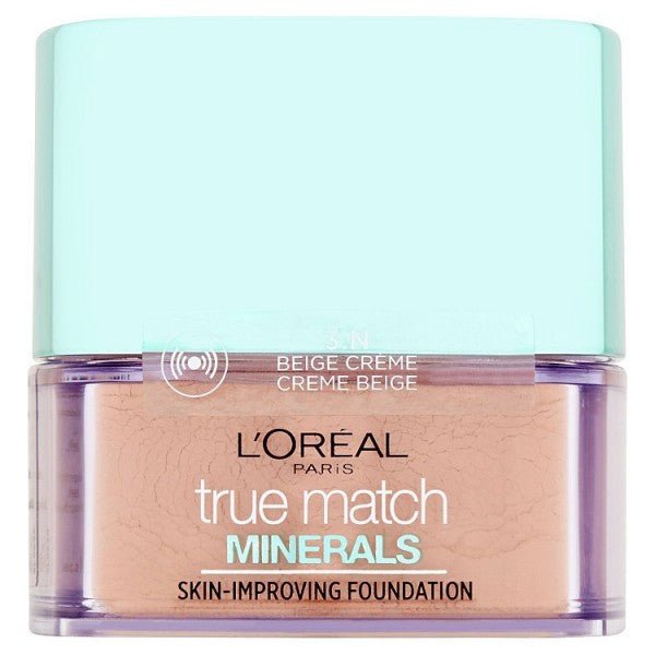 L'Oreal True Match Minerals Skin - Improving Foundation - 3.N Creme Beige - Branded Beauty