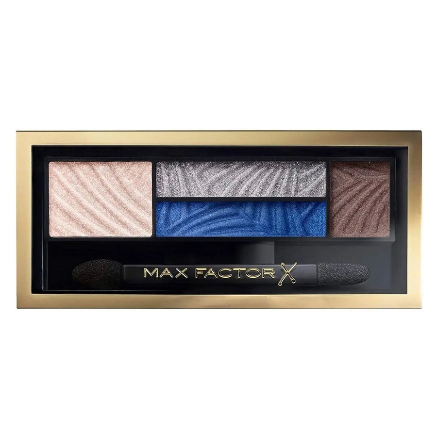 Max Factor Quad Eye Shadow Smokey Eye Drama Kit - 06 Azure Allure - Branded Beauty