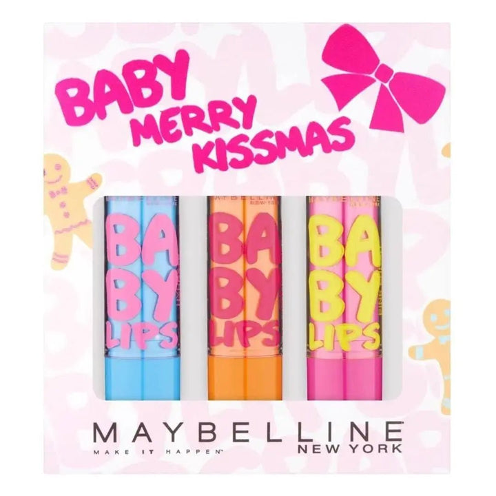 Maybelline Baby Merry Kissmas Lip Balm Gift Set - Branded Beauty