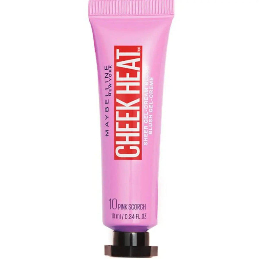 Maybelline Cheek Heat Sheer Gel - Cream Blush 10 Pink Scorch - Branded Beauty